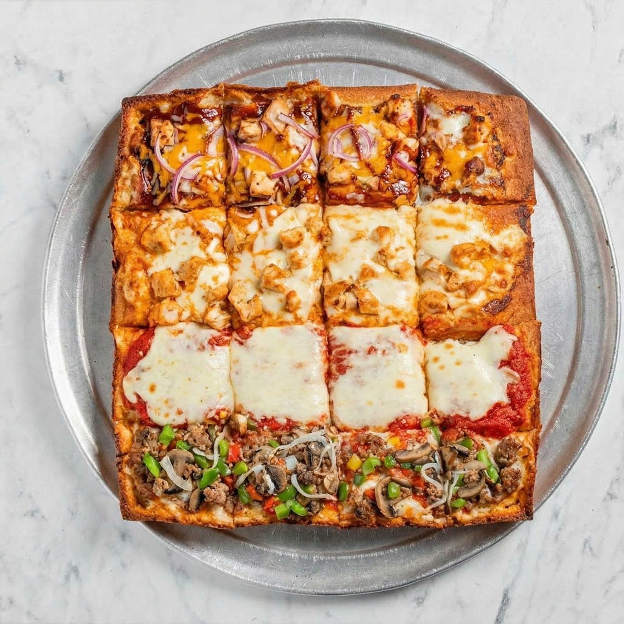 32 Slice Sheet Pizza.