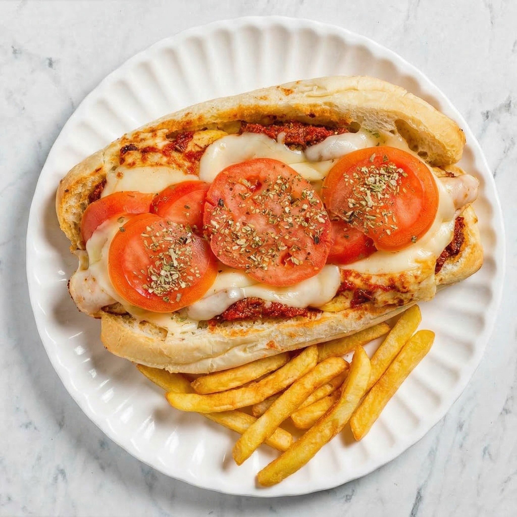 Pizza Steak Hot Sub.