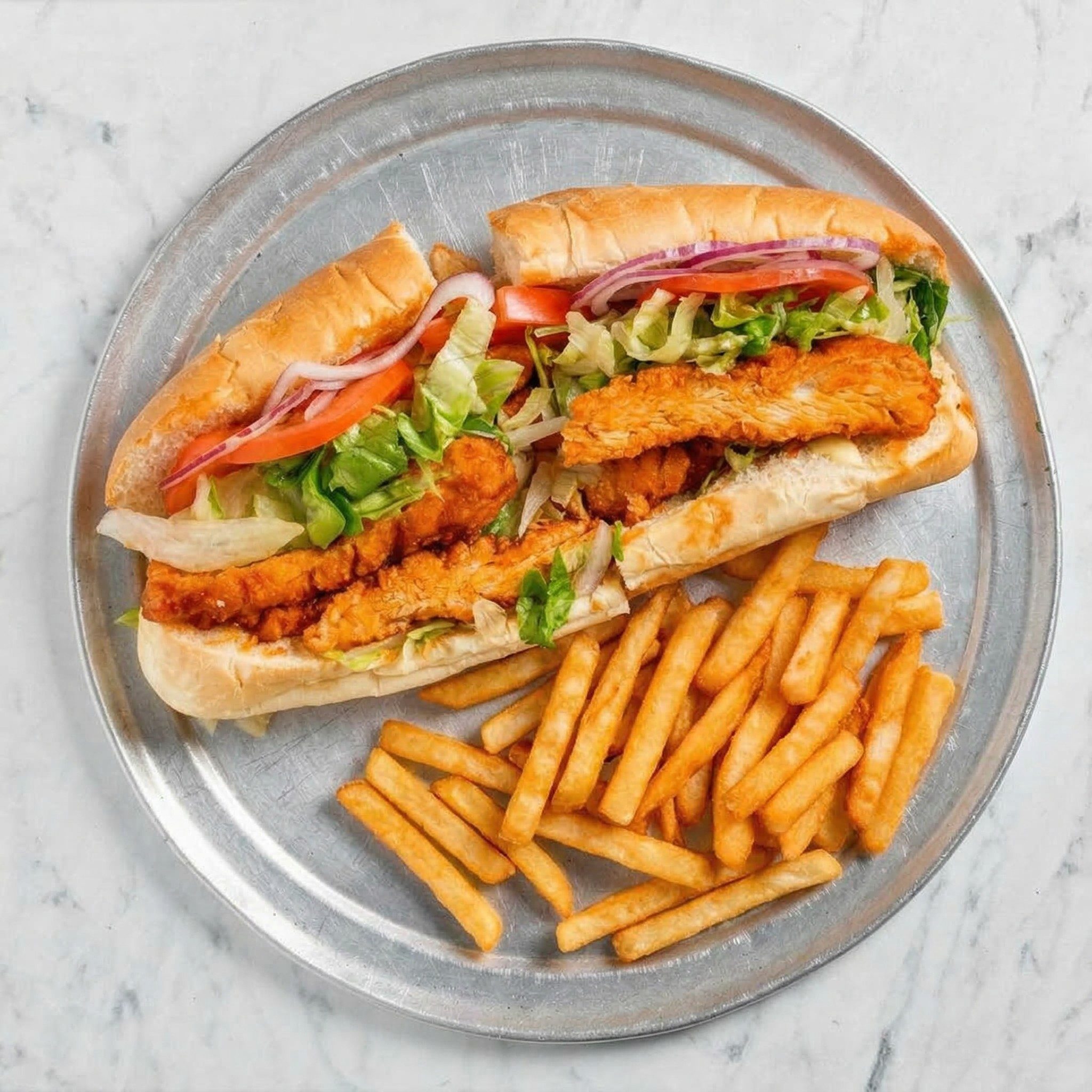 Buffalo Chicken Tender Sub.
