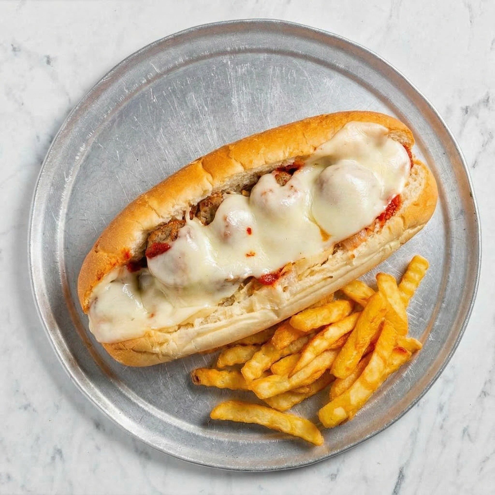 Sausage & Peppers Hot Sub.