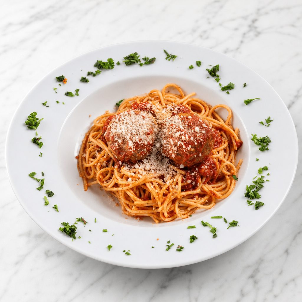 Spaghetti with Meatballs.