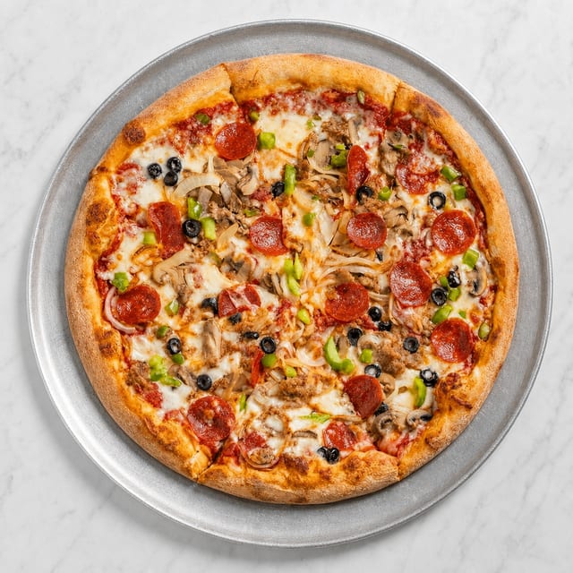 Sicilian All The Way Pizza.