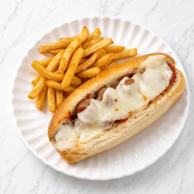 Sausage Parmesan Hot Sub.